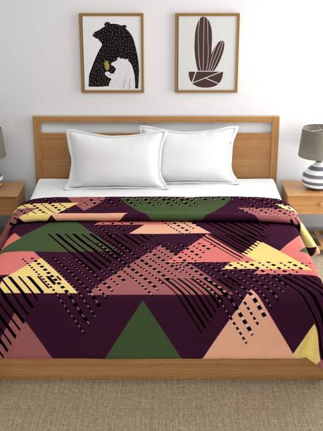Raymond Home Geometric Double Mink Blanket for  Heavy Winter