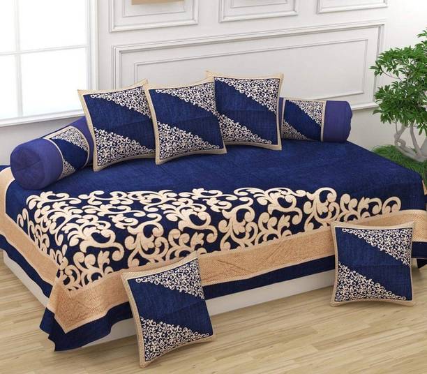 ANextstep Velvet Embroidered Diwan Set