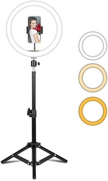 Wrapo Selfie Ring Light with Tripod Stand and Phone Holder, 12 inch Dimmable LED Camera Ring Light with 3 Light Modes For YouTube | Photo-shoot | Video shoot | Live Stream | Makeup & Vlogging Ring Flash