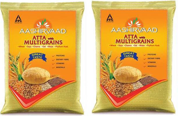 AASHIRVAAD ATTA WITH MULTIGRAINS 2 KG (1KG*2)