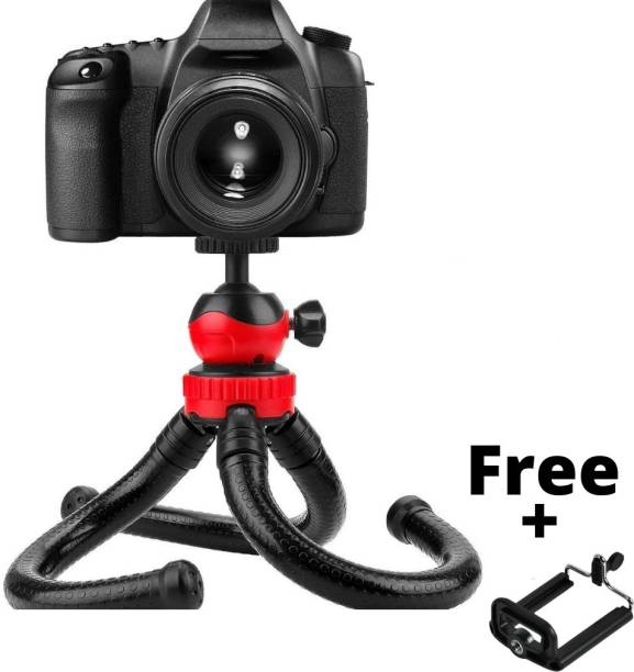 ATSolutions ™Tripod/Mini 33 cm (13 Inch) Tripod for Mobile Phone with Phone Mount &amp; Remote | Flexible Gorilla Stand for DSLR &amp; Action Cameras 3 Axis Gimbal for Camera, Mobile