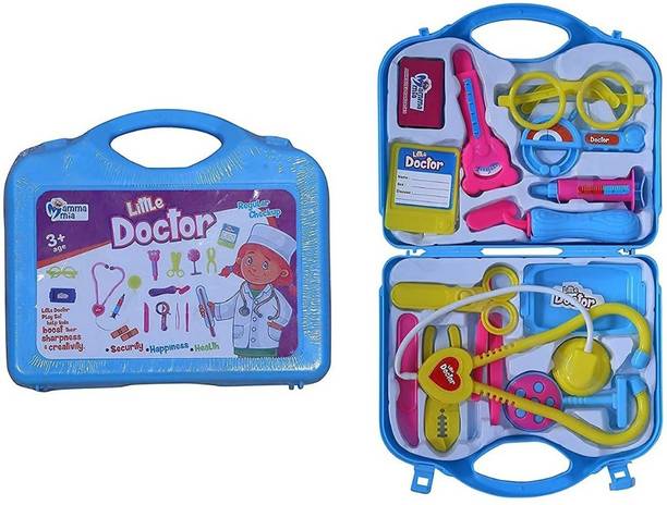 NOH Doctor Play Set Toy Game Kit with Foldable Suitcase Compact Medical Accessories for Girls and Boys Multicolour (Doctor Play Set)