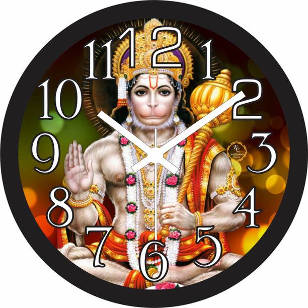 KHEDAPATI CRAFTS Analog-Digital 28 cm X 28 cm Wall Clock
