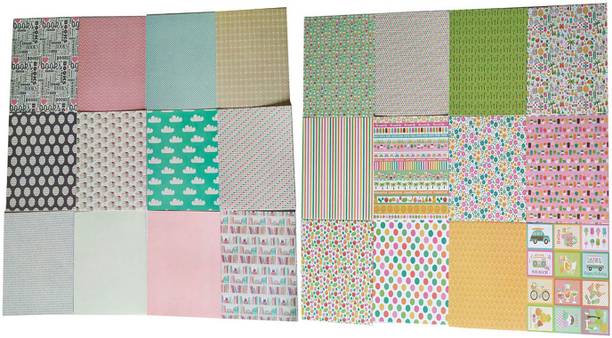 Blooming Box Summer And Books Patterned Paper 6inch x 6inch 160 gsm Craft paper