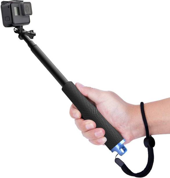 Hiffin 19'' Waterproof Hand Grip Adjustable Extension Selfie Stick Handheld Monopod Cable Selfie Stick