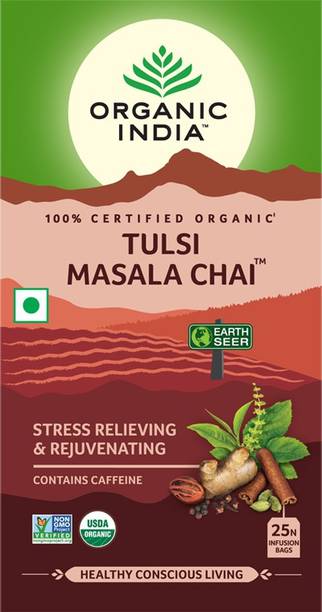 ORGANIC INDIA TULSI MASALA-25 Tulsi Green Tea Bags Box
