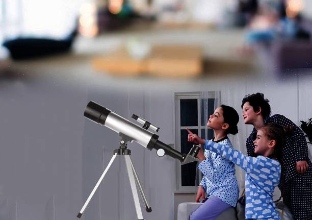 VICHAXAN Telescope for Kids Capable of 90x Magnification, Includes 2 Eyepieces - Portable & Easy to Use Lightweight Portable Telescope |||Multicolor||| Reflecting Telescope