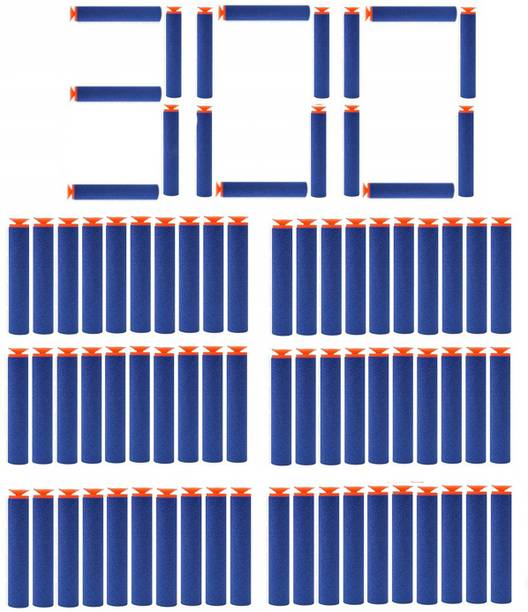 Toy Cloud Hot Fire Gun Bullet Soft Foam Dart for Nerf Gun Refill Pack 300 Pcs Sticky Head Darts for Nerk N-Stike Elite Guns Darts & Plastic Bullets