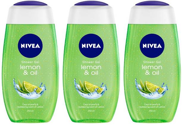 NIVEA Lemon & Oil Shower Gel – Pack of 3