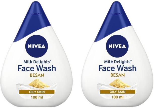 NIVEA Milk Delights Face Wash Fine Gramflour For Oily Skin 100ml