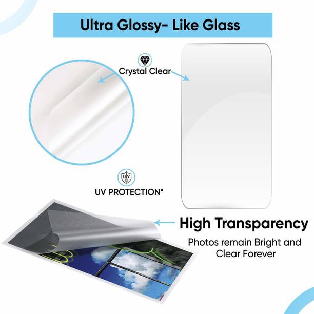Kosh Aadhar Card Size Ultra Glossy Clear Thermal Lamination Pouch (100mm x 230mm) Laminating Sheet