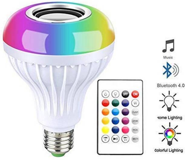 ATSolutions led Light Bulb with Bluetooth Speaker RGB Self Changing Color Lamp Built-in Audio Speaker for Home, Bedroom, Living Room, Party Decoration Smart Bulb