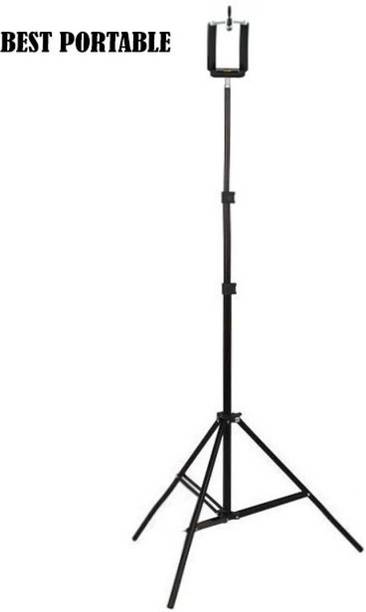Kankali 6.9" feet (200cm)2.1 Meters Aluminum Heavy Strong Body Mobile Stand Tripod for Mobile Phone, Mobile Holder beauty ring fill light , photography umbrella ,selfie video recording Tik Tok Youtube Video Maker Stand Tripod, Tripod Ball Head, Tripod Clamp, Tripod Bracket, Tripod Kit Tripod