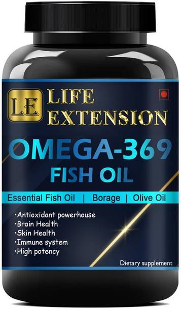 Life Extension Omega 369 Fish Oil 1000mg Omega 3 Ultra