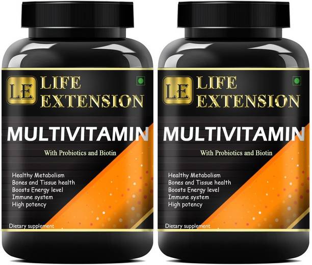 Life Extension The Real Vitamin Advanced | Multivitamins, Multiminerals (120 Capsules) Premium