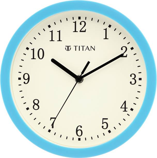 Titan एनालॉग 25 cm X 25 cm दीवार घड़ी