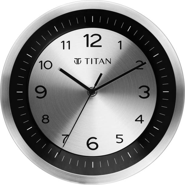 Titan एनालॉग 25 cm X 25 cm दीवार घड़ी