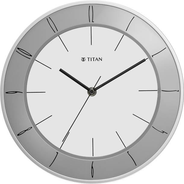 Titan एनालॉग 27 cm X 27 cm दीवार घड़ी