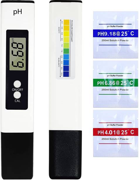AMAZECARE Digital PH Meter, PH Meter 0.01 PH High Accuracy Water Quality Tester with 0-14 PH Measurement Range for Household Drinking Water,Aquarium,Swimming Pools (white) Digital pH Meter