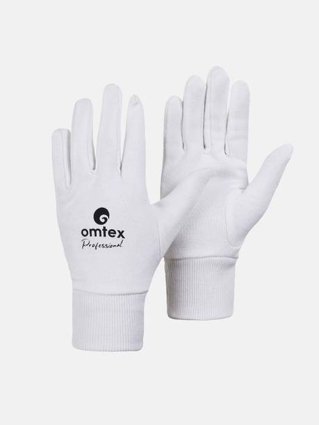 omtex Professional Cricket Inner Wicket Keeping Gloves (White)