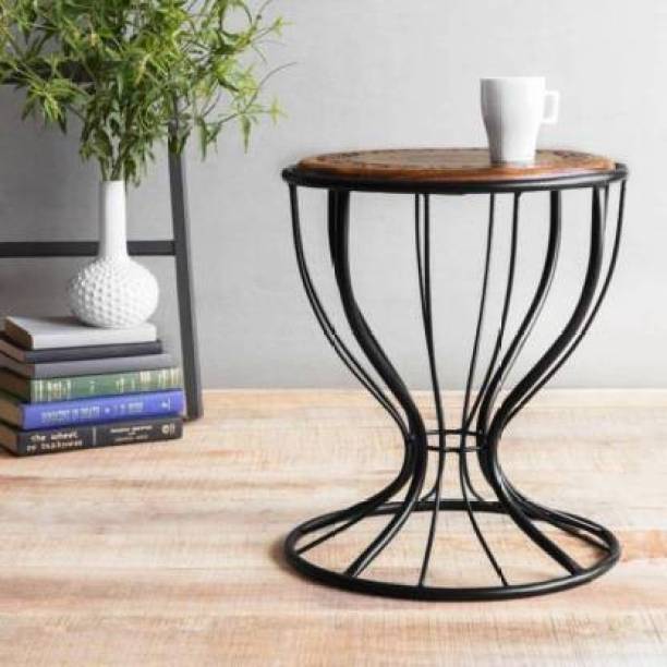 KHANSHOPEE Wooden stool, Iron stool, comfortable stool, siting table, adjust table, living room , bed room, out door, indoor, garden siting table, home decor stool wheel & wooden & iron Living & Bedroom Stool