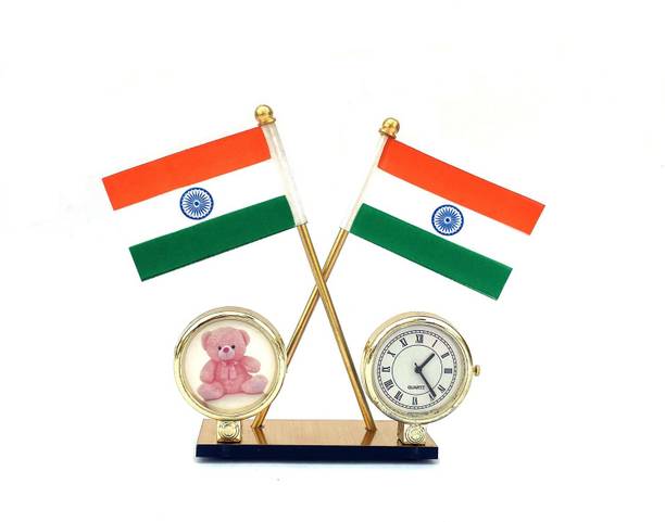 WOLCH Indian Flag Double Sided Wind Car Dashboard Flag