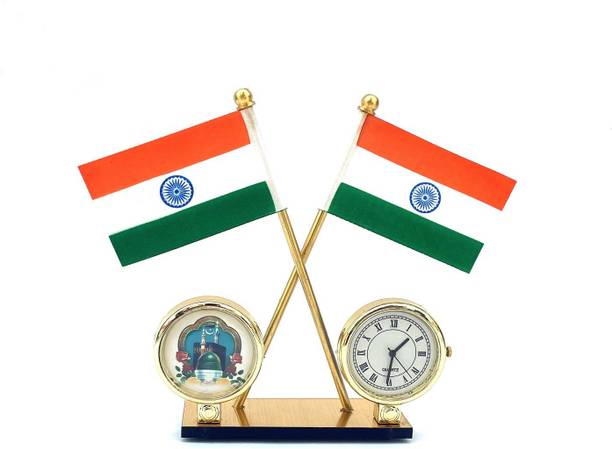WOLCH Indian Flag Double Sided Wind Car Dashboard Flag