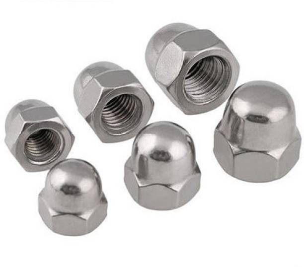 VP INDUSTRIES Nut 3/16" Inch Thread Dome Head Cap Nut (Pcs-25) | Round Top Nut Hex Head, Acorn Nut or Crown head for Exhibition Vehicle Tyre, DIY projects, Vehicle, Furniture or Home Improvement,Cabinets Cabinets, Wardrobes All Kinds of Drawers Office Furniture,Wood Boards, Kitchen Worktops, Cabinets, Cupboards,Chairs &amp; Beds