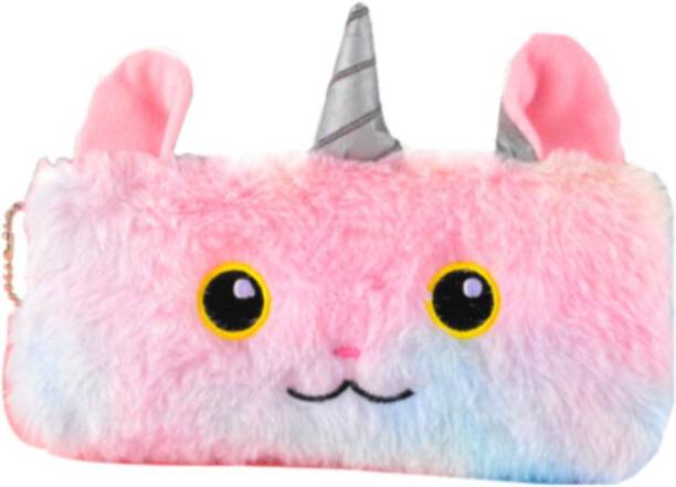 AFFENDS Fuzzy Unicorn Pencil Pouch Unicorn Coin Purse Unicorn Coin Purse Unicorn Horns Rainbow Fur Pencil Pouch Case for KidsSoft Plush Fabric Pencil Storage Case Pouch- Kids School Supply Organizer Students Stationery Pouch for Girls, Assorted DesignIt can hold your daily essentials such as cellphone, keys, coins, cash, snacks, pen, pencil, eraser, ruler, etc. Coin Purse