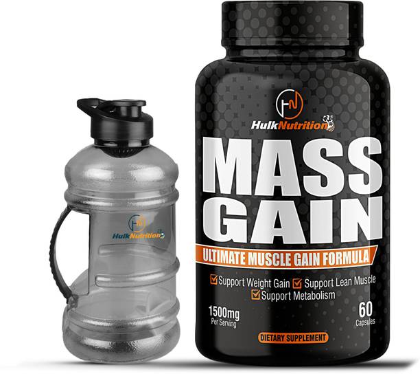 Hulk Nutrition Mass Bulk gain To Increase lean Mass Gain With New Improved Mass Gain Formula Weight Gainers/Mass Gainers