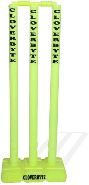 CLOVERBYTE Wicket Heavy Plastic Cricket Wicket Stumps S...