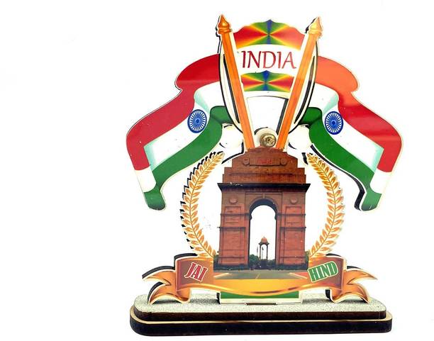 WOLCH Indian Flag Double Sided Wind Car Dashboard Flag