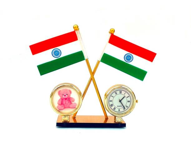 WOLCH Indian Flag Double Sided Wind Car Dashboard Flag