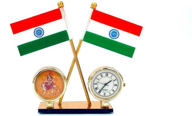 WOLCH Indian Flag Double Sided Wind Car Dashboard Flag
