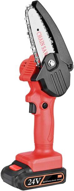 grofly Mini Chainsaw ,4-Inch Handheld Portable Pruning Chainsaw Small Wood Splitting One-Handed Pruning Tool Power with Storage Case for Garden Orchard Tree Branch Wood Cutting Cordless Chainsaw