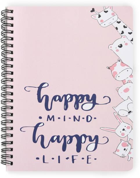 Papboo HAPPY MIND, Easy to Carry A5 Journal Dotted 120 Pages