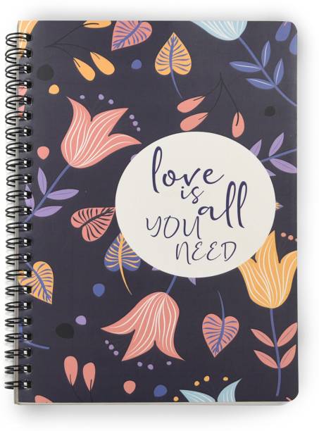 Papboo LOVE IS ALL YOU NEED, Easy to Carry A5 Journal Dotted 120 Pages