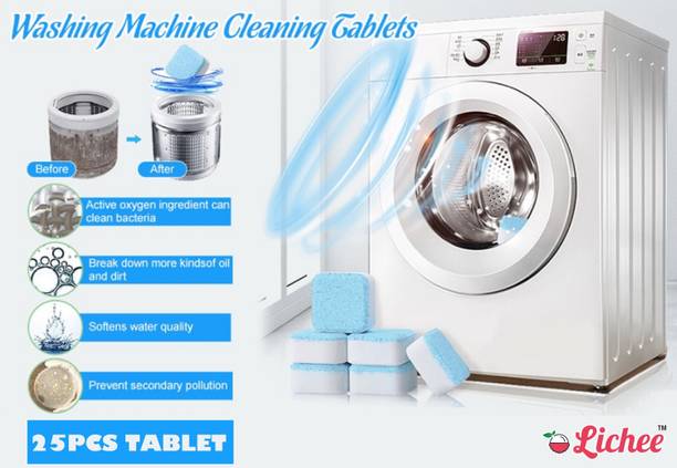 AZAL Washing Machine Cleaner | Effervescent Tablet for All Company’s Front and Top Lo Descaler (Regular)