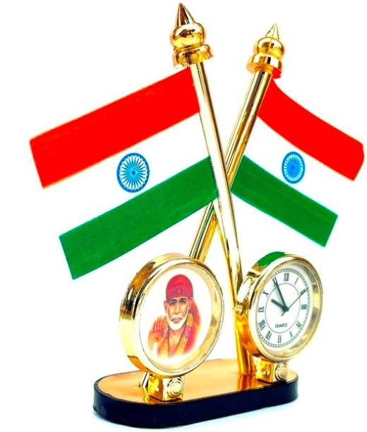 WOLCH Indian Flag Double Sided Wind Car Dashboard Flag