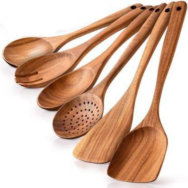 Ruby Perl Wooden Ladle