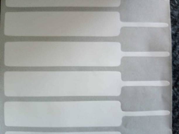 Solitaire 100mmX15mm(70mm Printable) MATT Jewellery, Optical Barcode Labels Self Adhesive Paper Label