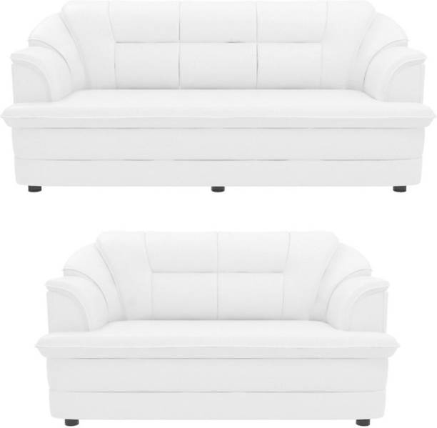 Sekar Lifestyle Butterfly Sofa Sets Leatherette 3 + 2 White Sofa Set