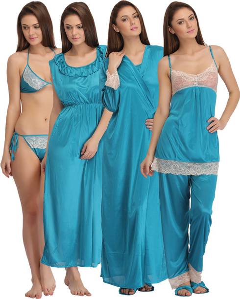 Pack of 7 Women Nighty with Robe