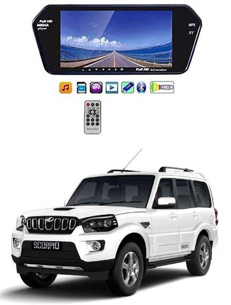 मेटीज 7 Inch 16:9 TFT LED Car Rearview Monitor Mirror with Touch Button For New Scorpio Universal For All Models कार स्टीरियो