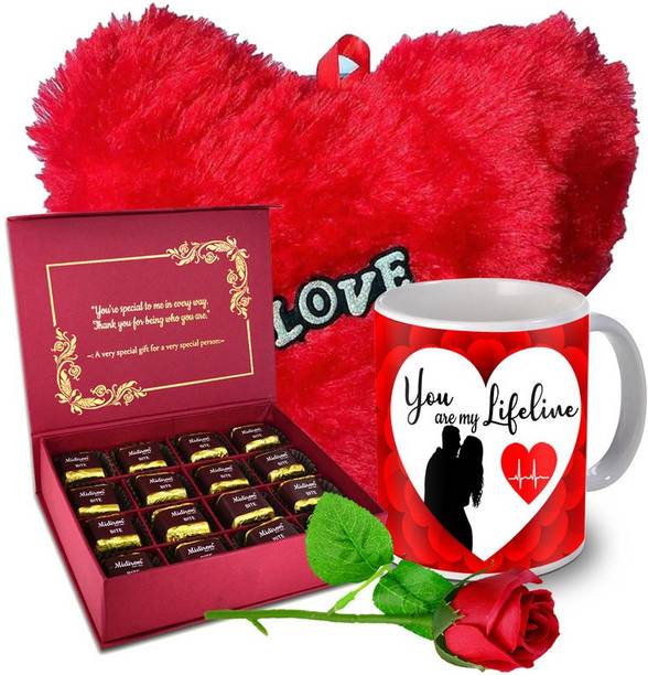 Midiron Gift for Girlfriend, Chocolate Gift for Wife, Birthday Gift for Girlfriend, Valentine’s Day Gift for Wife, Anniversary gift for Wife, Loves Gifts Pack, IZ21-81 Fiber, Ceramic, Plastic, Paper Gift Box