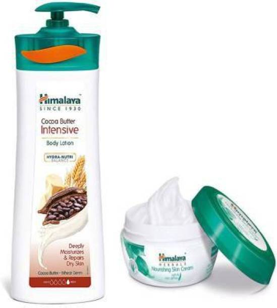 HIMALAYA OFFER PACK , cocoa butter intensive body lotion with 50ml free nourishing cream ,combo pack.