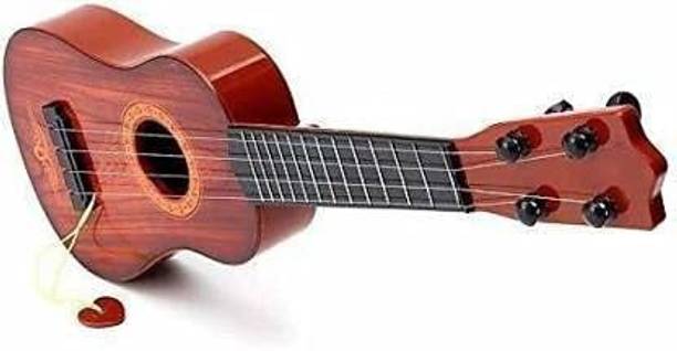Kmc kidoz 4-String Guitar Toy with Adjustable Tuning for Kids | Wooden