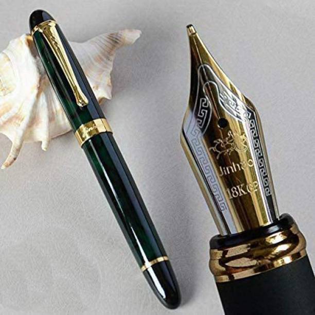 THR3E STROKES JIN HAO X450 Luxury Dark Green Colour, Fountain Pen M Nib New Fountain Pen