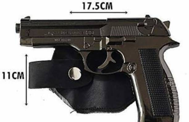 Black Camel Metal Gun/Pistol Shape Barrel Pull Back System &amp; Holster Pocket Lighter Pocket Lighter 608 GUN LIGHTER WITH COVER Pocket Lighter