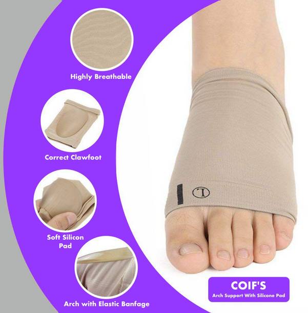 कोफ Arch Brace for Flat Feet, Plantar Fasciitis Sleeves Shoe Insert Insole, इनसोल